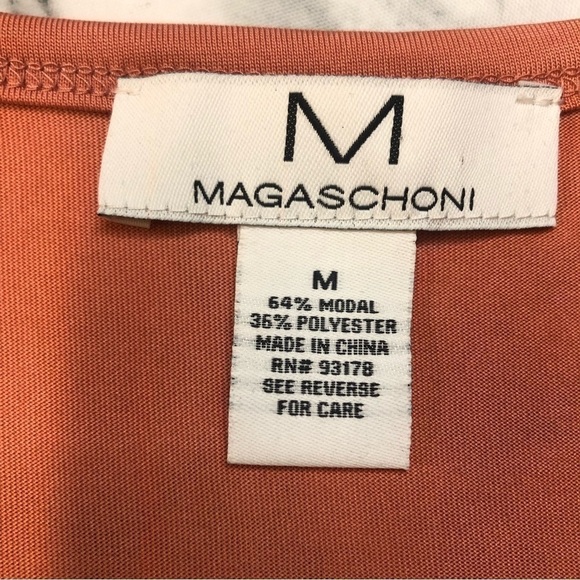 Magaschoni Soft Modal Salmon Colored Shirt Size M NWT - Picture 3 of 5